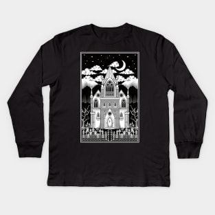 Gothic Cathedral Kids Long Sleeve T-Shirt